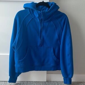CRZ Yoga Sparkle Blue Half-Zip Hoodie